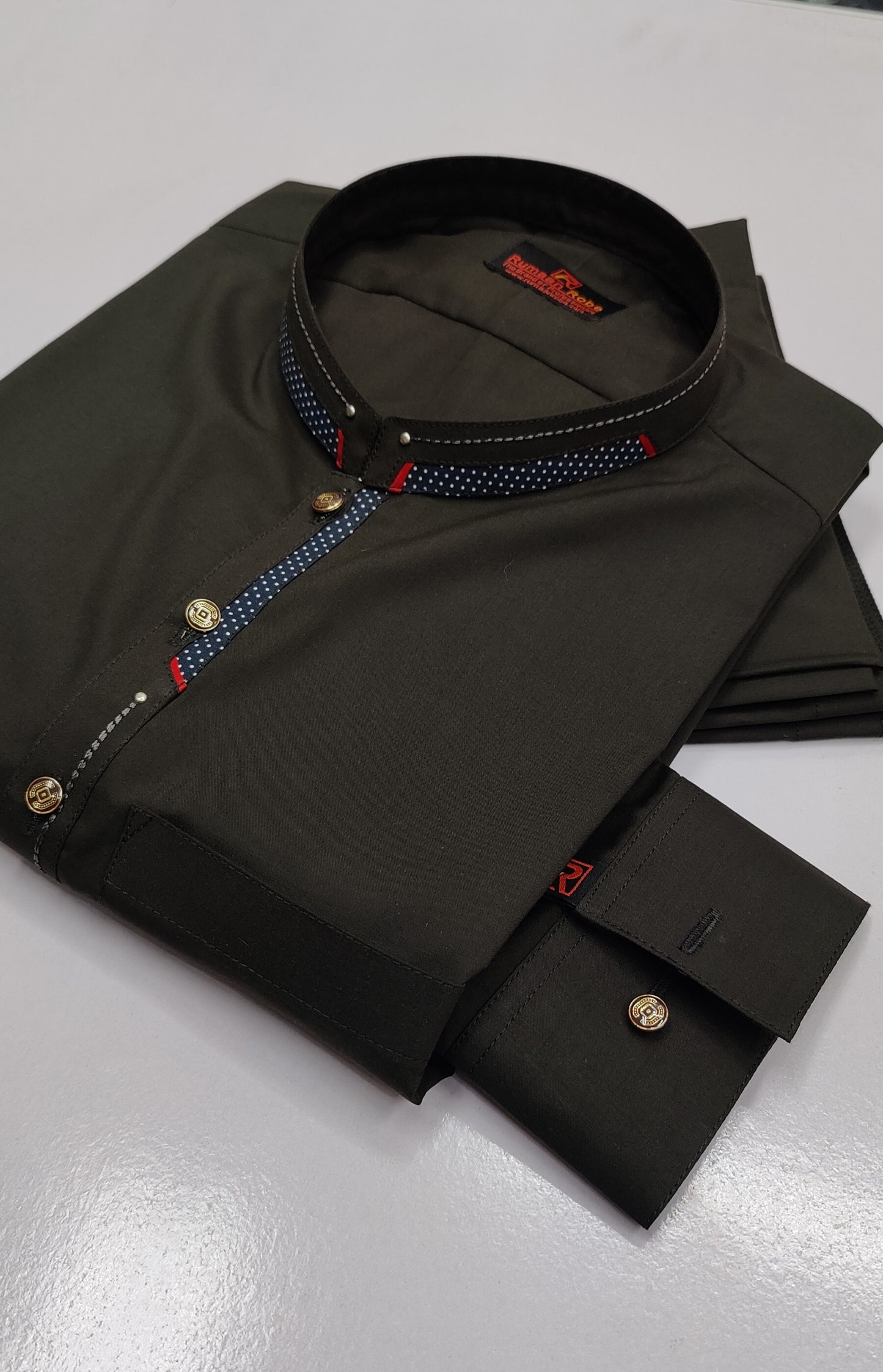 Dark Green Kameez Shalwar