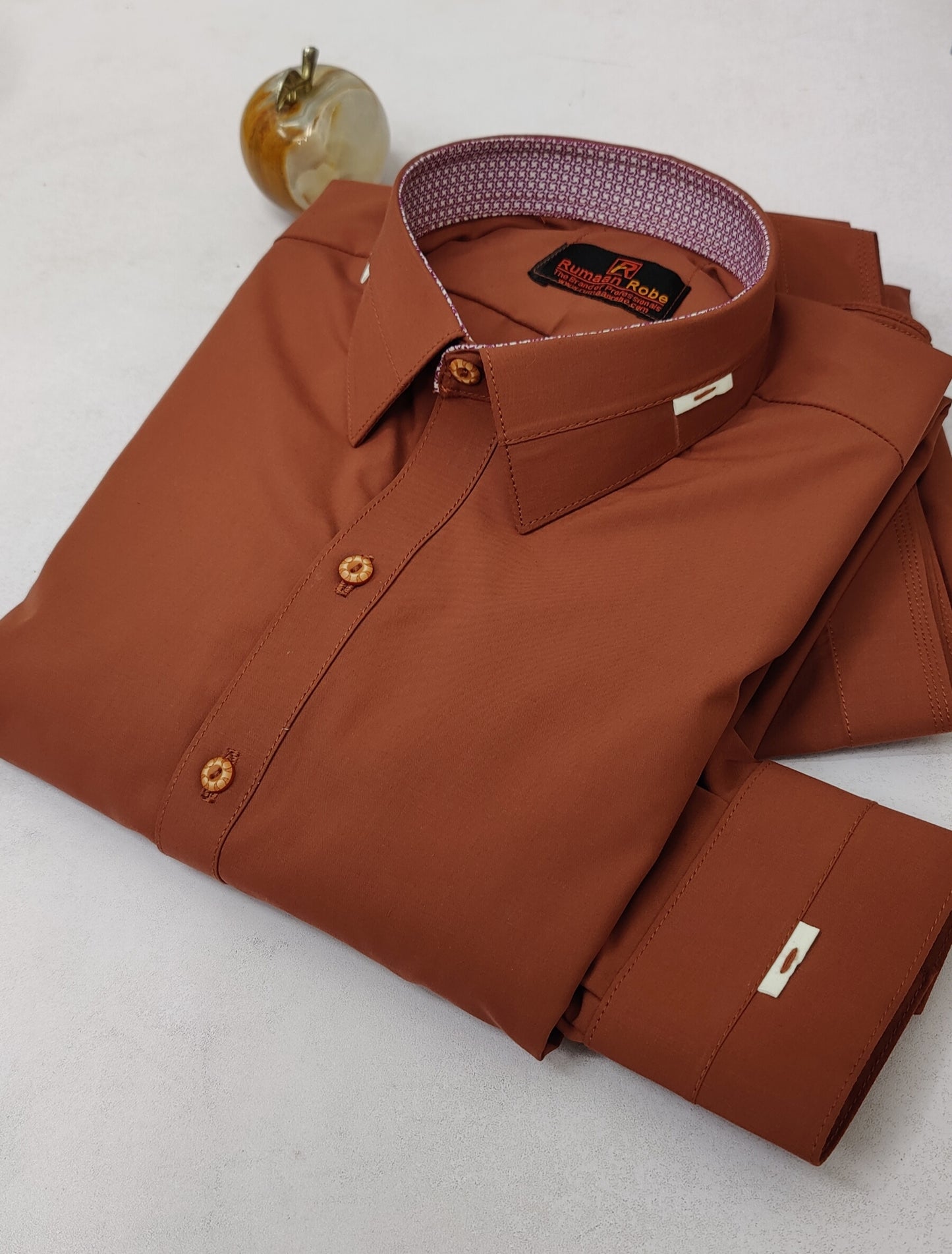 Brick Red Shalwar Kameez (Made-to-Measure)