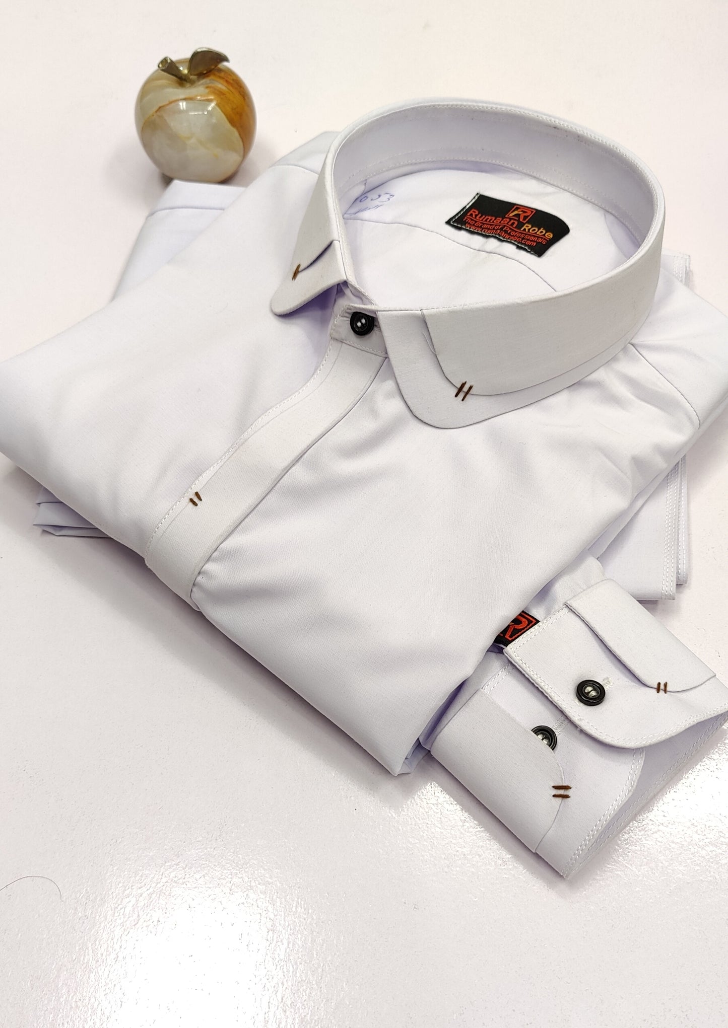 White Double Collar