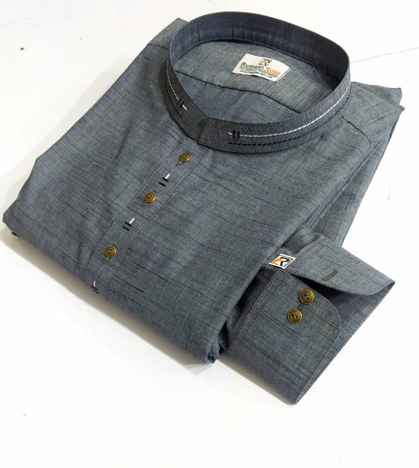 Slef Gray Shalwar Kameez Designs Mens Clothing SM57