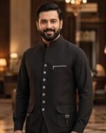 Black Bespoke Three Piece – front