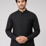 Black Signature Three Piece studio front – Rumaan Robe