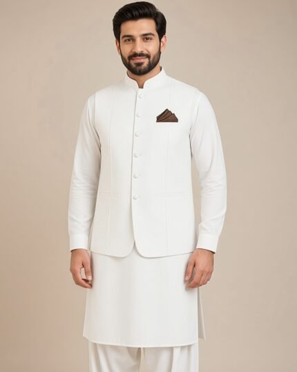 White Classic Three Piece – model