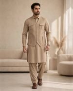 Khaki Bespoke Three Piece – lounge