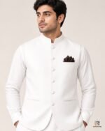 White Signature Three Piece three-quarter – Rumaan Robe