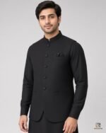 Black Signature Three Piece three-quarter view – Rumaan Robe