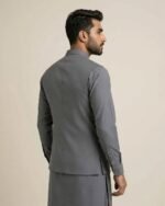 Grey Bespoke Three Piece – back