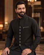 Black Bespoke Three Piece – perched