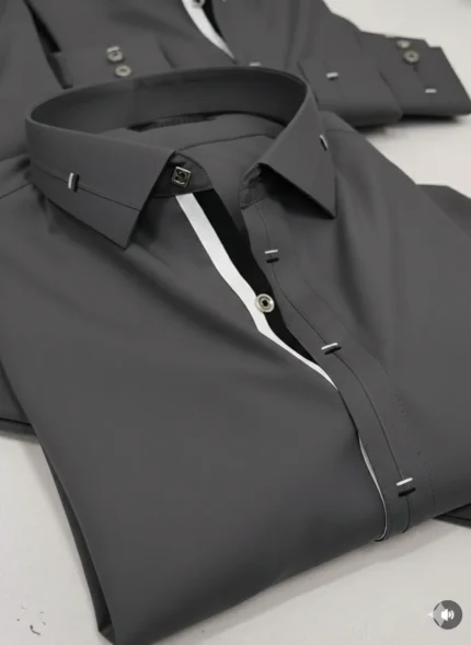 Wash & Wear Stitched Shalwar Kameez Black Design 1