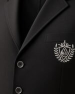 Classic Black Three-Piece Waistcoat Set | Rumaan Robe - Image 4