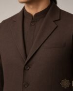 Classic Chocolate Brown Three-Piece Waistcoat Set - Image 4