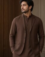 Classic Chocolate Brown Three-Piece Waistcoat Set - Image 5