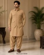 Classic Camel Three-Piece Waistcoat Set - Image 5