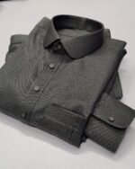 Charcoal Grey Signature Kameez Shalwar - Image 2