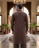 Chocolate Brown Signature Kameez Shalwar – back